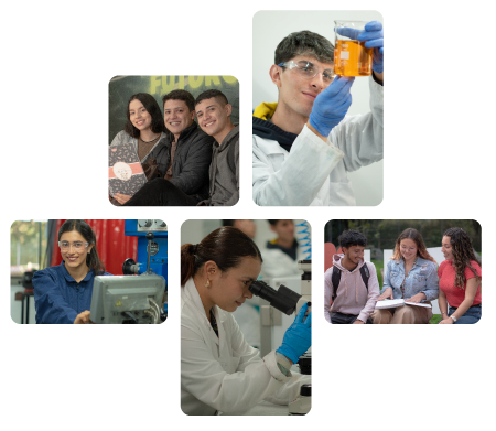 Universidad de América 12 Estudiantes de la Universidad de América en laboratorios, talleres y actividades académicas en el campus de Bogotá