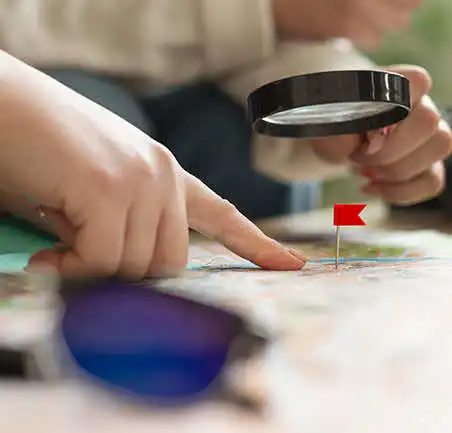 Especialización en Planeación Territorial 5 Detalle de un mapa con punto de referencia en la Especialización en Planeación Territorial de la Universidad de América