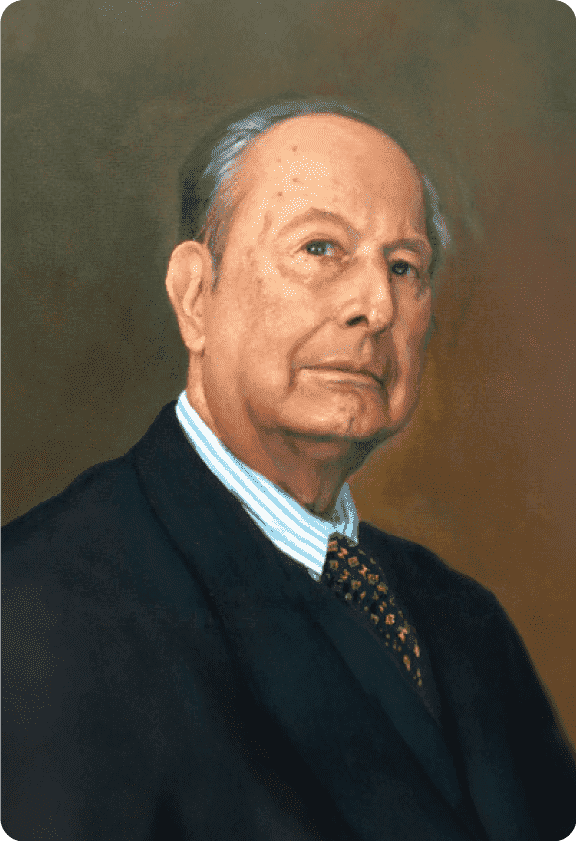 La Universidad 37 Retrato del fundador de la Universidad de América en Bogotá.