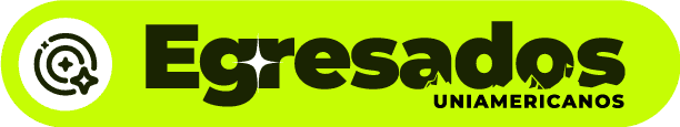 Logo del programa Egresados Uniamericanos de la Universidad de América.